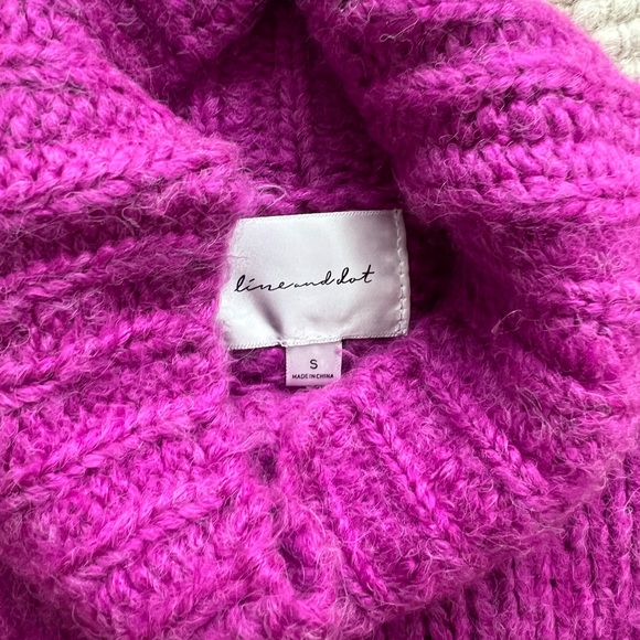 Line & dot Bennett sweater in Plum - Picture 3 of 6